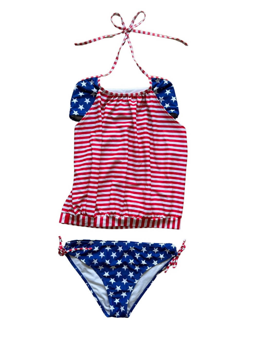 American Flag Tankini Swimsuit - Red, White & Blue